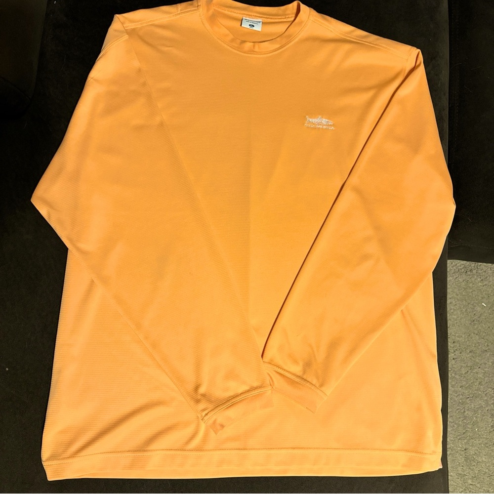 Columbia sportswear mens long sleeve orange size XL shirt